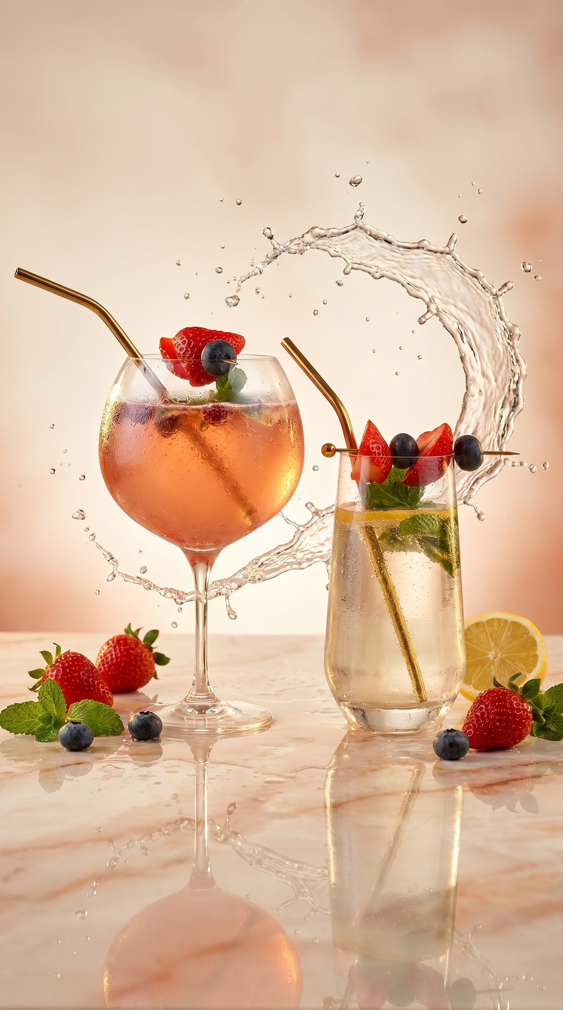 Mocktail Moments Box: Elderflower Fizz & Strawberry Summer