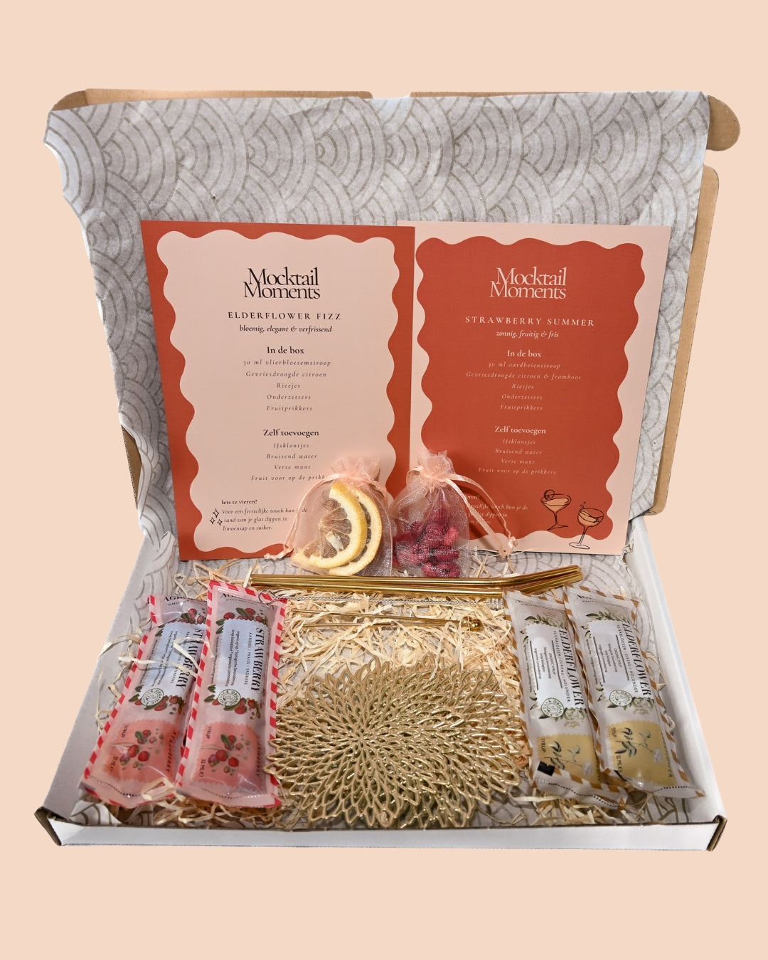 Mocktail Moments Box: Elderflower Fizz & Strawberry Summer