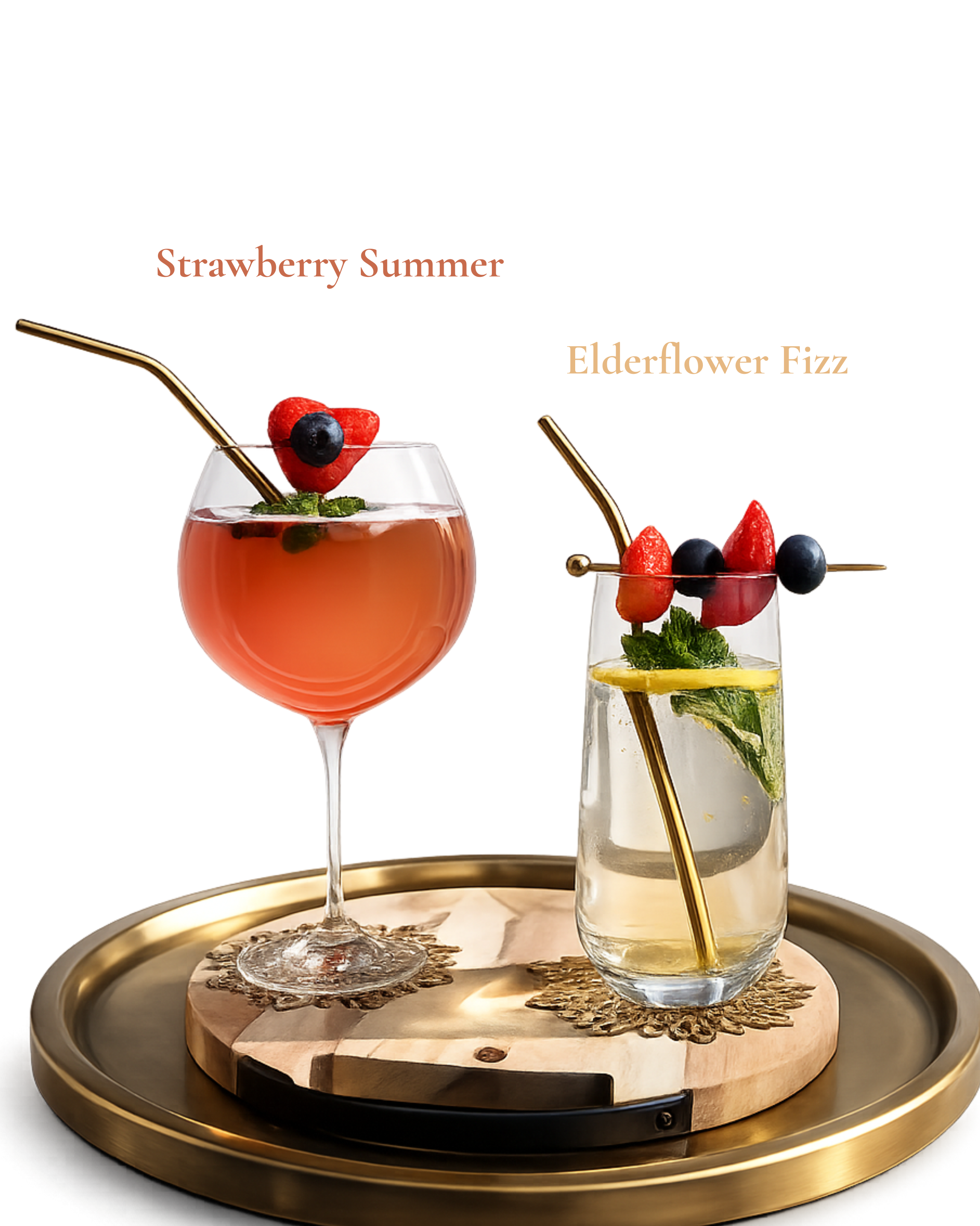 Mocktail Moments Box: Elderflower Fizz & Strawberry Summer